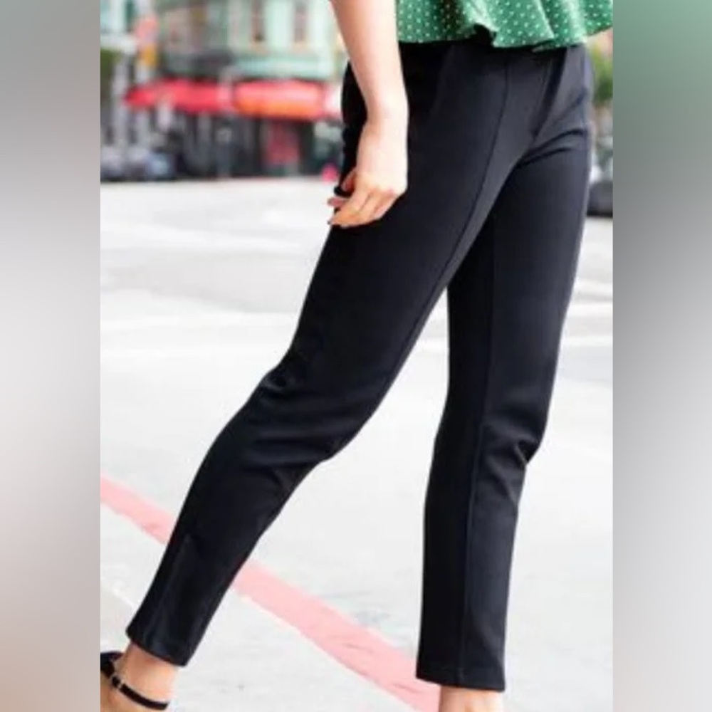 Betabrand Skinny-Leg Cigarette Dress Pant Yoga Pants (Black) Small Short Petite